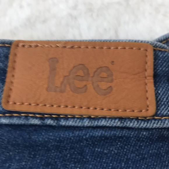 High waisted wide leg lee jeans. Dark blue. - Picture 3 of 3